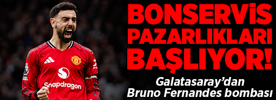 Galatasaray'dan transferde Bruno Fernandes bombası! Bonservis pazarlıkları başlıyor