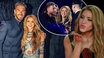 Shakiraya ödülü Ramos verdi Törende Pique göndermesi
