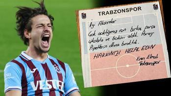 Trabzonsporlu futbolculardan anlamlı hareket! Not bıraktılar