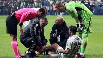 Beşiktaşta Umut Meraş dev derbide sakatlandı
