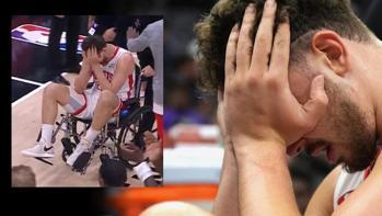 NBA'de Alperen Şengün sahayı tekerlekli sandalye ile terk etti!