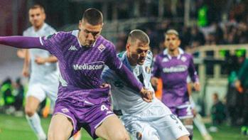 Fiorentina - Viktoria Plzen maçından kareler
