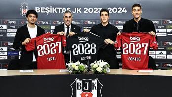 Beşiktaşta 3 genç futbolcuyla yeni sözleşme imzalandı