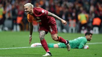 Galatasaray'da Mauro Icardi'den Süper Lig'de 23'üncü gol!