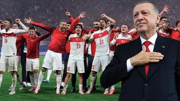 Cumhurbaşkanı Erdoğan'dan A Milli Futbol Takımı'na tebrik!