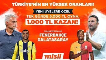 Fenerbahçe - Galatasaray derbisinde Türkiye’nin En Yüksek Oranları Misli’de