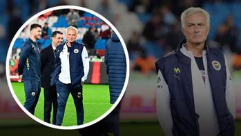 Jose Mourinho'dan Trabzonspor maçında 'olta' hareketi! İrfan Can Eğribayat ve İsmail Yüksek'i güldürdü