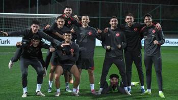 Ümit Milli Futbol Takımı'nda Sırbistan maçı mesaisi başladı!