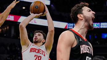 Alperen Şengünden bir triple-double daha Houston uzatmalarda kazandı