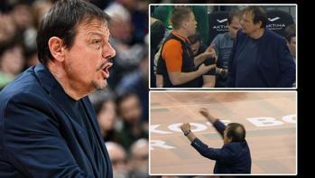 Ergin Ataman çılgına döndü! EuroLeague'de hakemlerden skandal hata