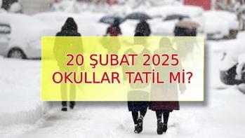 BUGÜN OKULLAR TATİL Mİ SON DAKİKA VALİLİKLERDEN AÇIKLAMA: 20 Şubat 2025 Perşembe bugün kar tatili olan iller ve ilçeler hangileri