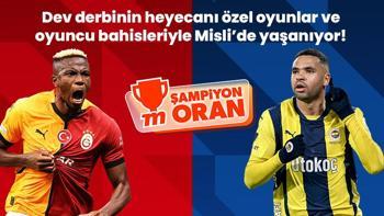 Galatasaray – Fenerbahçe derbisinin heyecanı özel oyunlar ve oyuncu bahisleriyle Misli’de yaşanıyor!