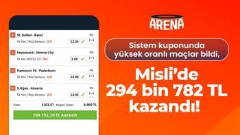 Sistem kuponunda yüksek oranlı maçlar bildi, Misli’de 294 bin 782 TL kazandı!