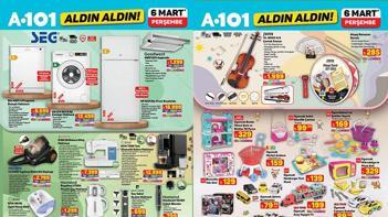 YENİ A101 ALDIN ALDIN 6 MART KATALOĞU 💥 A101 6 Mart Perşembe aktüel ürünler kataloğunda bu hafta hangi ürünler satışa çıkacak Maxi Scooter, Samsung 50 İnç Led TV, Kameralı Çocuk Saati, Petite Kapaklı Servis Tabağı...