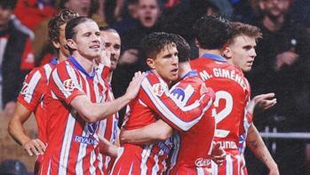 Atletico Madrid, Real Valladolid'i 4 golle geçti!