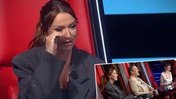 O Ses Türkiyede duygusal anlar Hadise gözyaşlarına hakim olamadı