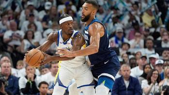 NBA'de Timberwolves, Warriors'ı devirdi! Seriyi eşitledi