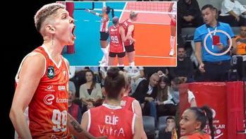 Eczacıbaşı'na kırmızı kart çıktı, Ebrar Karakurt sakinleştirdi!