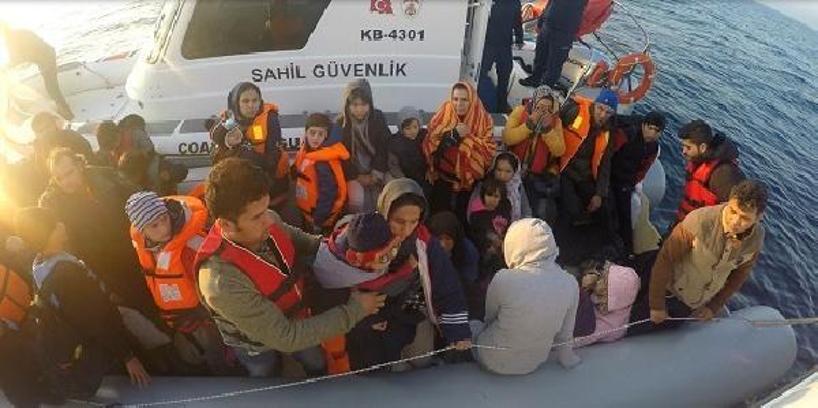 Çanakkale'de 76'sı çocuk, 147 kaçak göçmen yakalandı