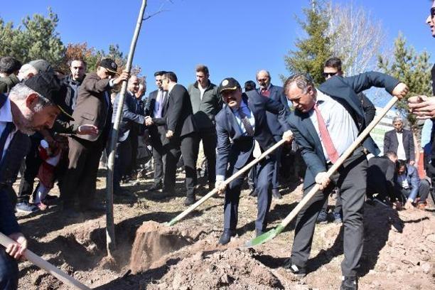 Sınırda fidanlar toprakla buluştu