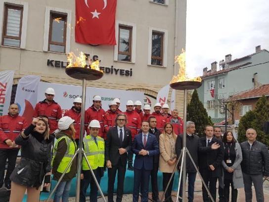 Keles'te doğalgaz heyecanı