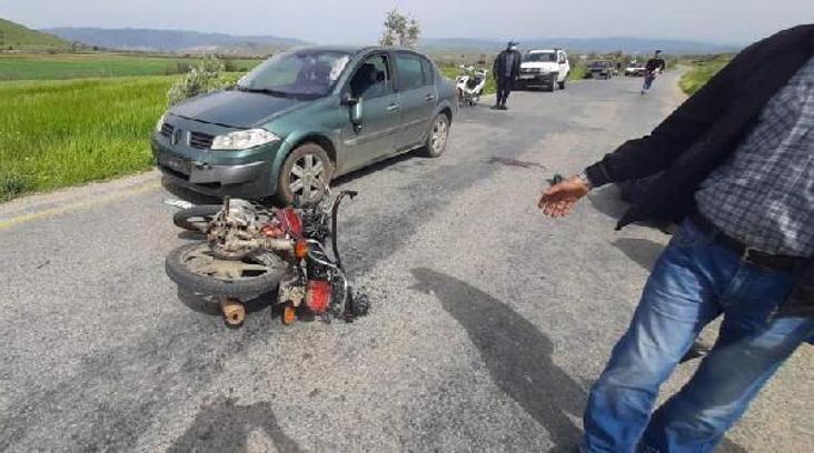 Motosikletle otomobil karşılıklı çarpıştı: 1 yaralı