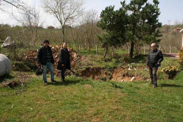 Uzman ekip, Kocaali'deki obruğun sebebini araştırdı