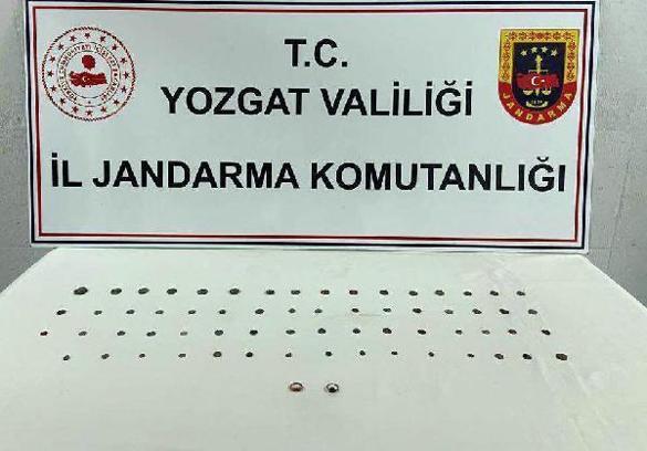 Yozgat'ta 63 adet tarihi sikke ele geçirildi