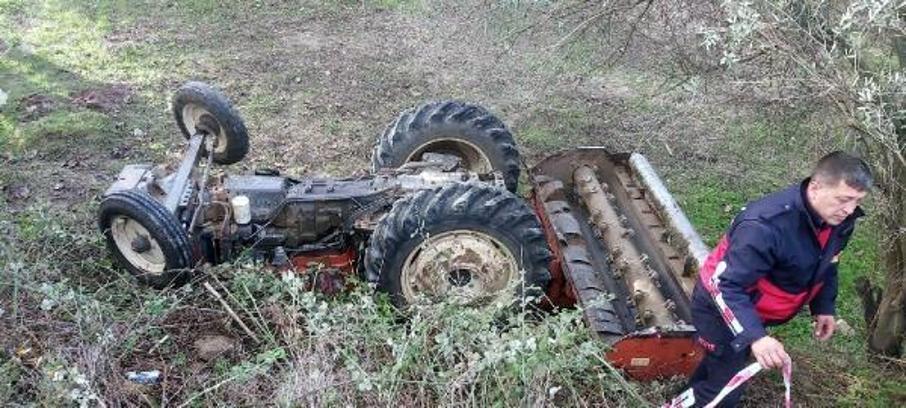 Çanakkale’de devrilen traktörün sürücüsü hayatını kaybetti