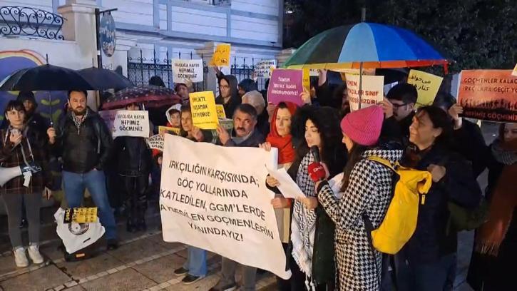 Kadıköy’de Irkçılık ve Ayrımcılıkla Mücadele günü dolayısıyla göçmenlere destek eylemi