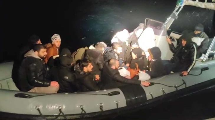 Datça'da 21 kaçak göçmen yakalandı