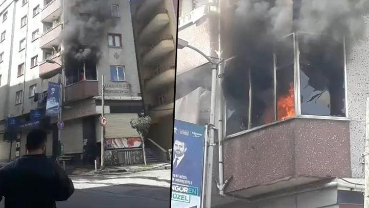İstanbul'da kombi patladı: Binada yangın