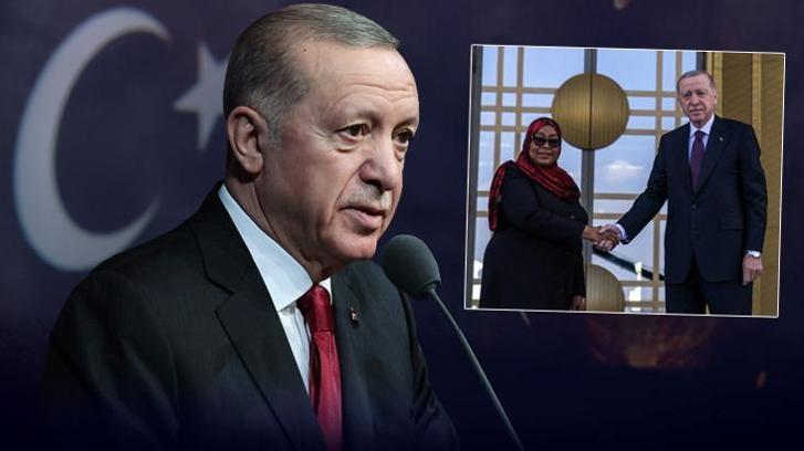 Son dakika: Tanzanya Cumhurbaşkanı Türkiye'de! Cumhurbaşkanı Erdoğan'dan önemli açıklamalar