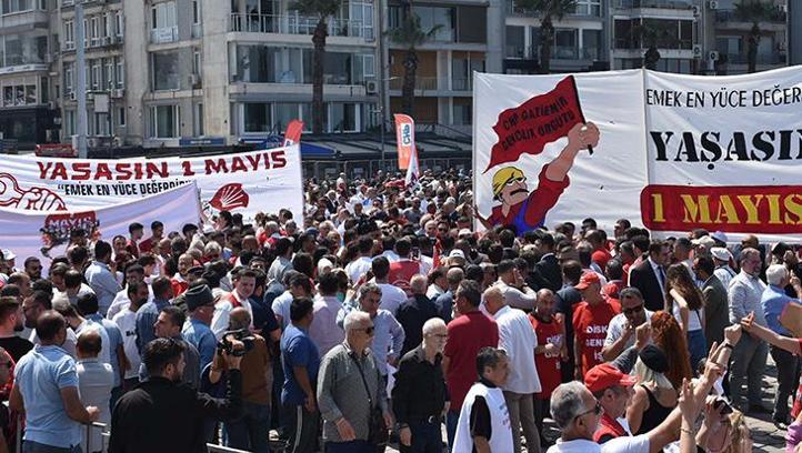 İzmir'de 1 Mayıs kutlaması