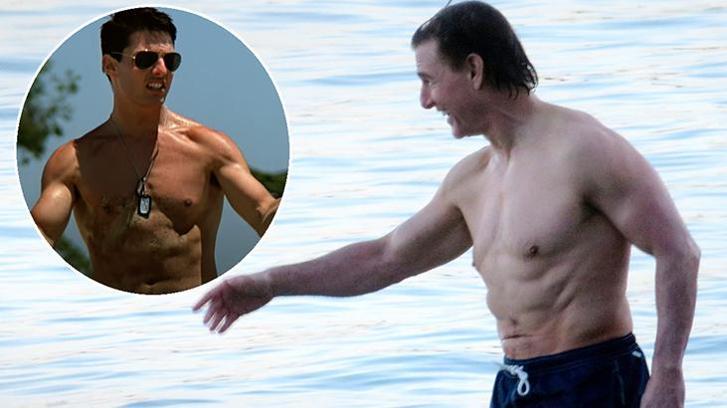 İspanya tatilinde görüntülendi! 61 yaşındaki Tom Cruise'dan kas şov