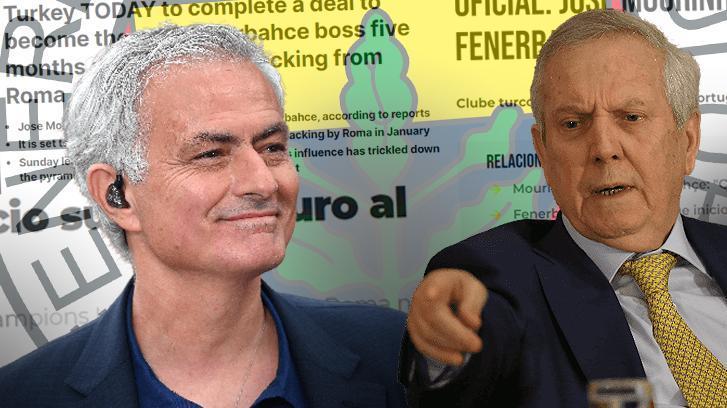 Mourinho ve Fenerbahçe, Avrupa'da manşetlerde! Aziz Yıldırım detayı