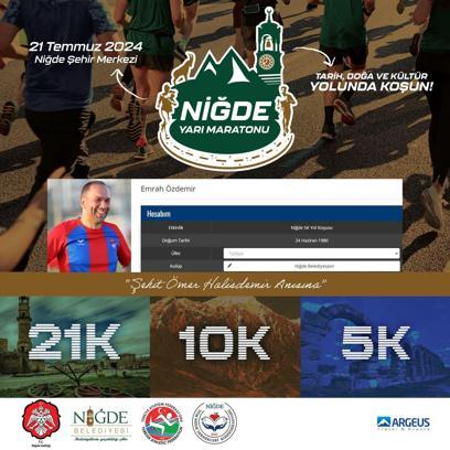 Başkan Özdemir, Niğde Yarı Maratonu'nda koşacak