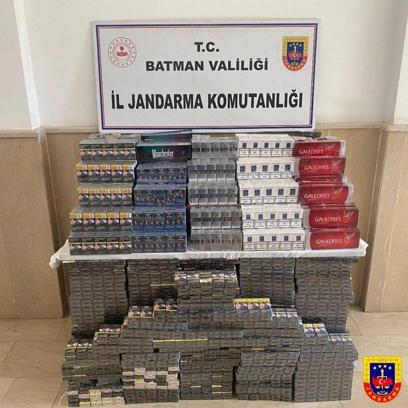 Hasankeyf'te 1 haftada 5593 paket kaçak sigara ele geçirildi