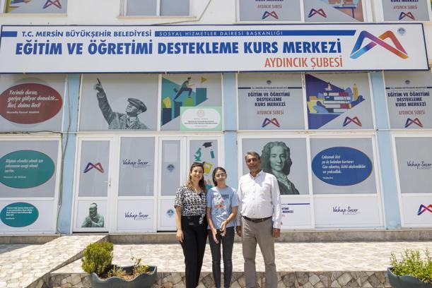 LGS Gülnar ve Aydıncık birincileri Büyükşehir’in Kurs Merkezi’nden