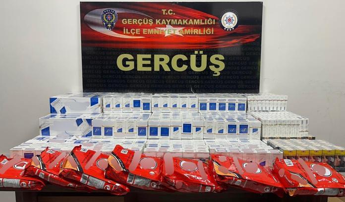 Gercüş'te 1570 paket kaçak sigara ele geçirildi