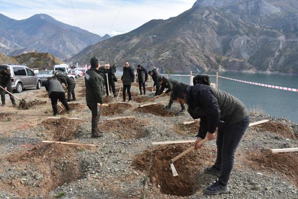 Orta ve Doğu Karadeniz'de fidanlar toprakla buluşturuldu