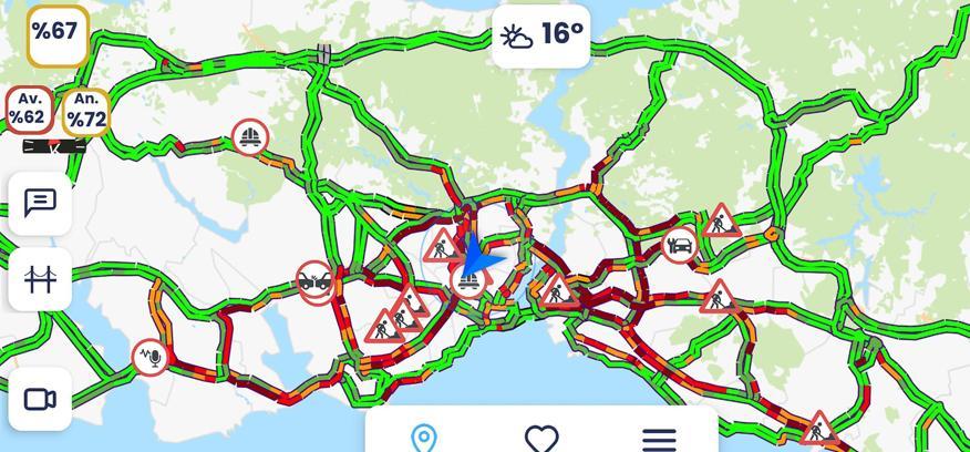 İstanbul- İstanbul'da haftanın ilk iş gününde trafik yoğunluğu