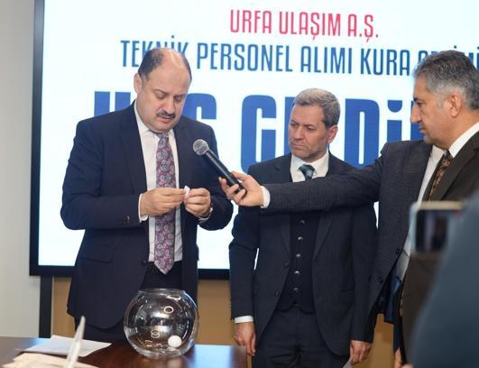 Şanlıurfa Büyükşehir Belediyesi'ne alınan 16 kişi kura ile belirlendi