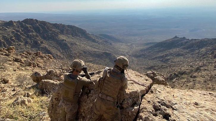 Irak'ın kuzeyinde 2 PKK'lı terörist etkisiz hale getirildi