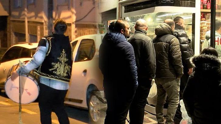 İstanbul'da ilk sahur: Pide kuyruğu oluştu, davullar çalındı