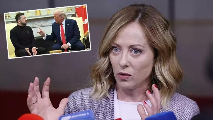 Meloni'den Trump-Zelenskiy tartışması açıklaması! 'Bir tarafın taraftarı gibi yaklaşmamak gerek'