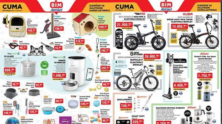 1-4 NİSAN YENİ BİM KATALOGLARI! 🔊 4 Nisan Cuma BİM aktüel kataloğunda hangi ürünler satışa çıkacak? Kedi Taşıma Çantası, Pet Su Sebili, Otomatik Pet Mama Kabı