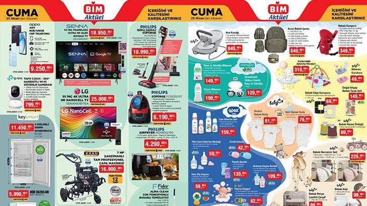 BİM 25 NİSAN AKTÜEL KATALOĞU | 22- 25 Nisan BİM yeni aktüel kataloglar yayımlandı! BİM 25 Nisan Cuma aktüel kataloğunda hangi ürünler satışa çıkacak? Çapa Makinesi, Tencere Seti, Katlanabilir Plastik ürünler...