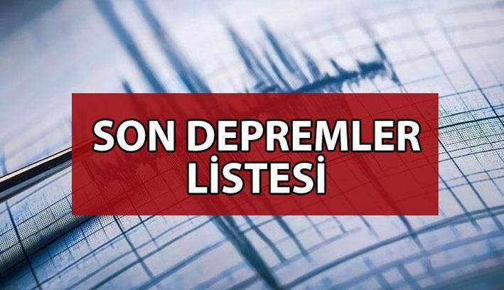 SON DEPREMLER SON DAKİKA 20 NİSAN | Az önce deprem mi oldu? En son deprem ne zaman ve nerede oldu? AFAD/Kandilli Rasathanesi son depremler listesi