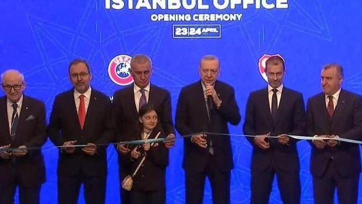 UEFA İstanbul Temsilciliği açıldı! 'Türk futbolu adına tarihi bir an'
